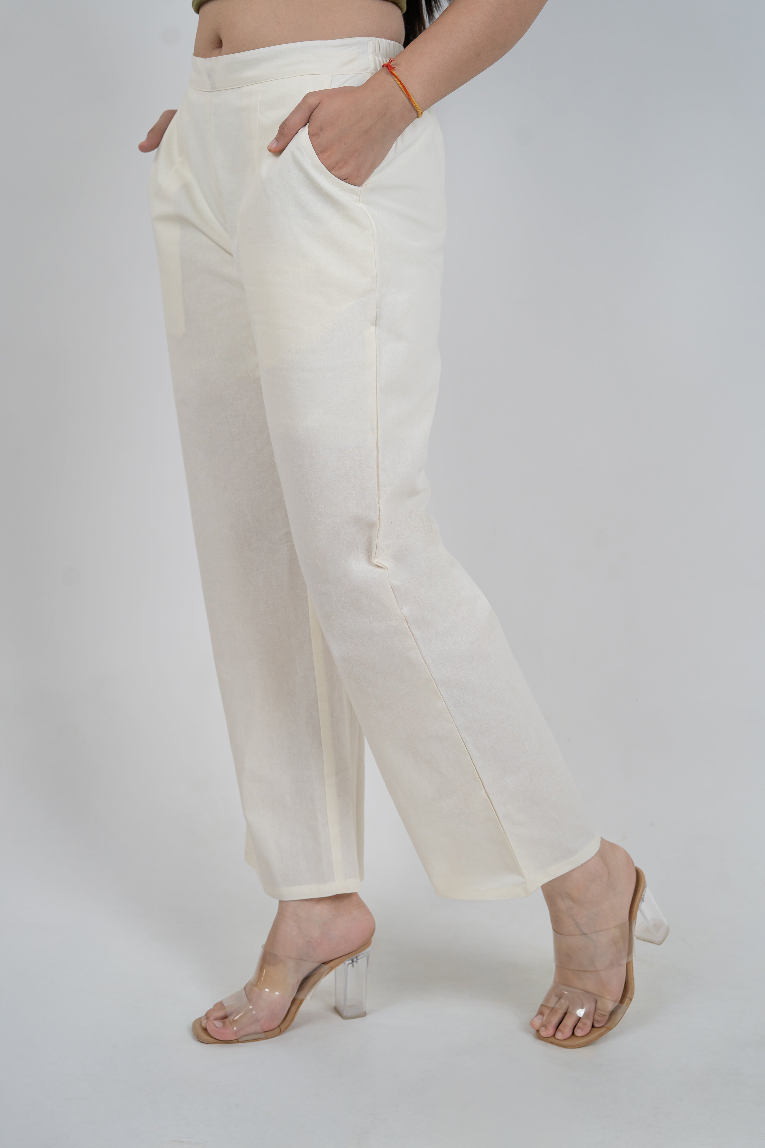 Women Cotton Wide Leg Pants