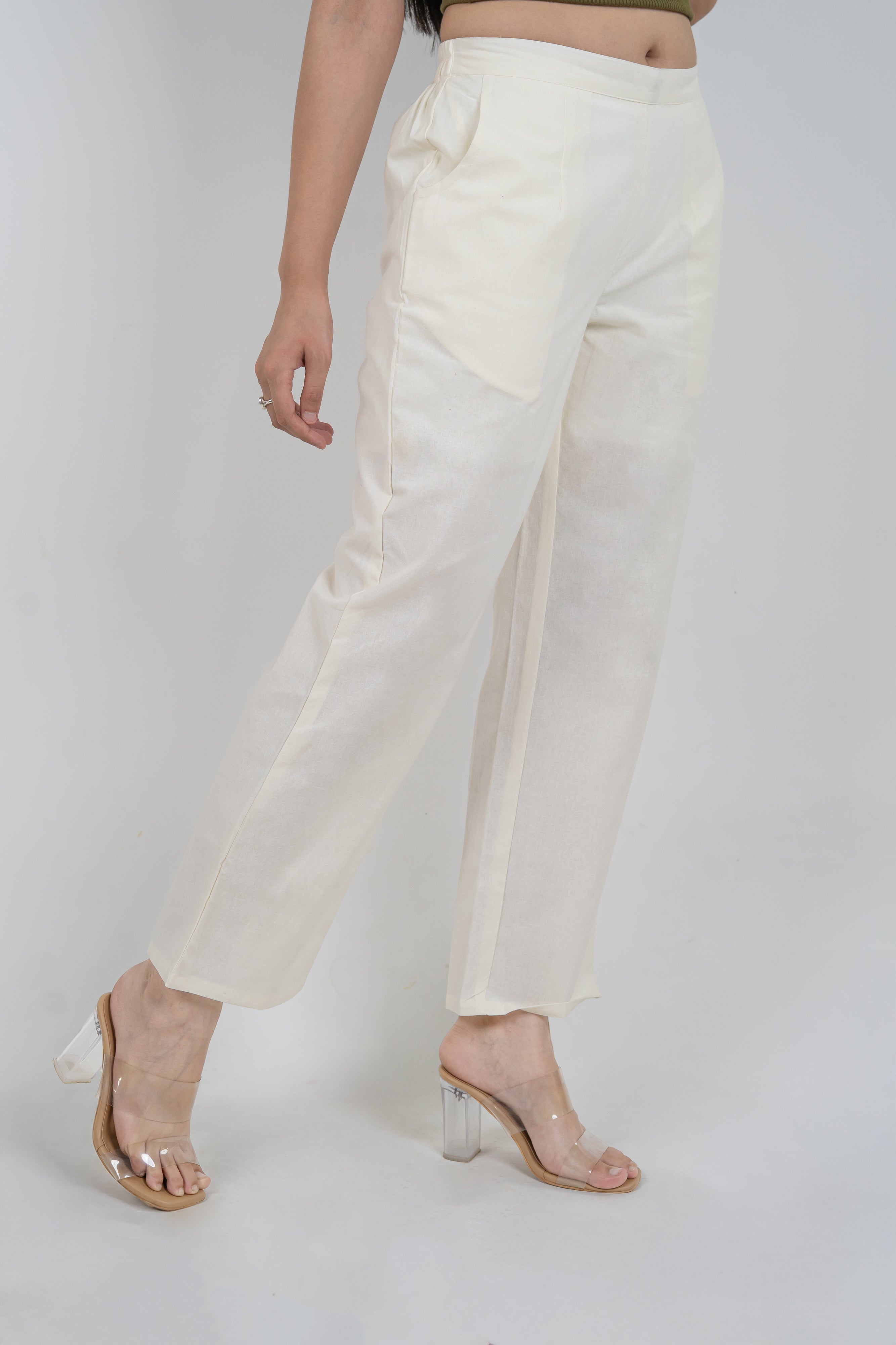 Women Cotton Wide Leg Pants