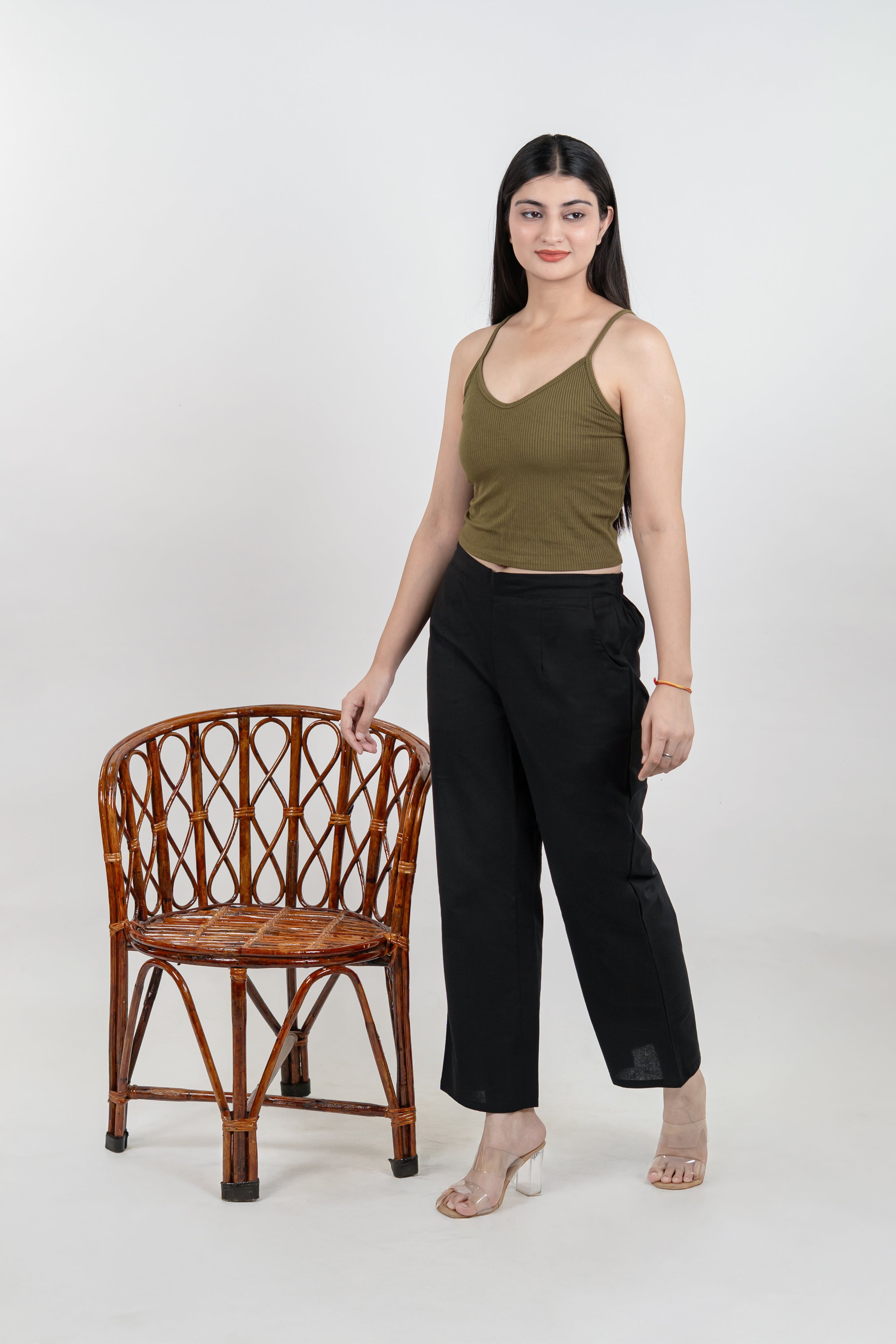 Women Cotton Wide Leg Pants