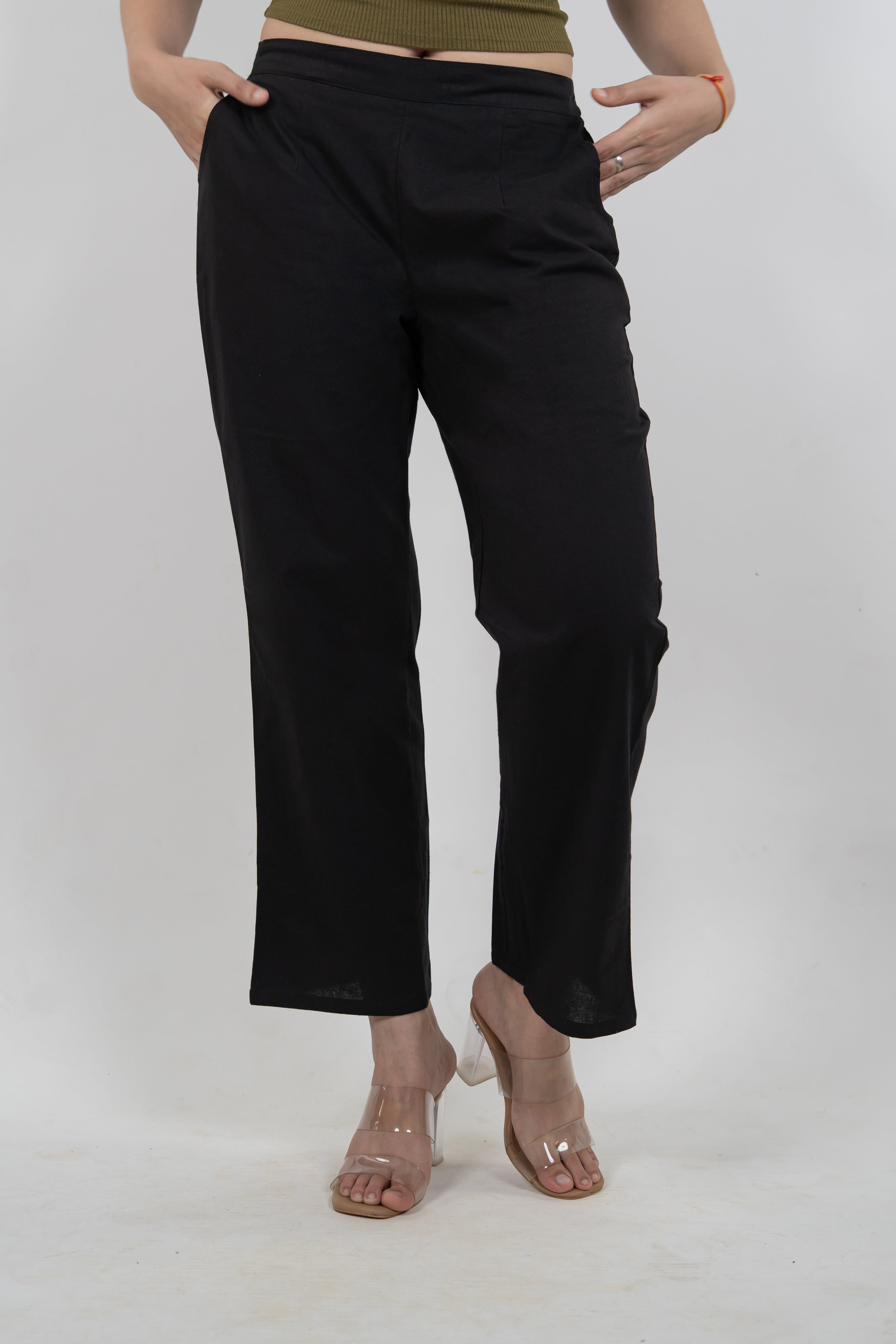 Women Cotton Wide Leg Pants