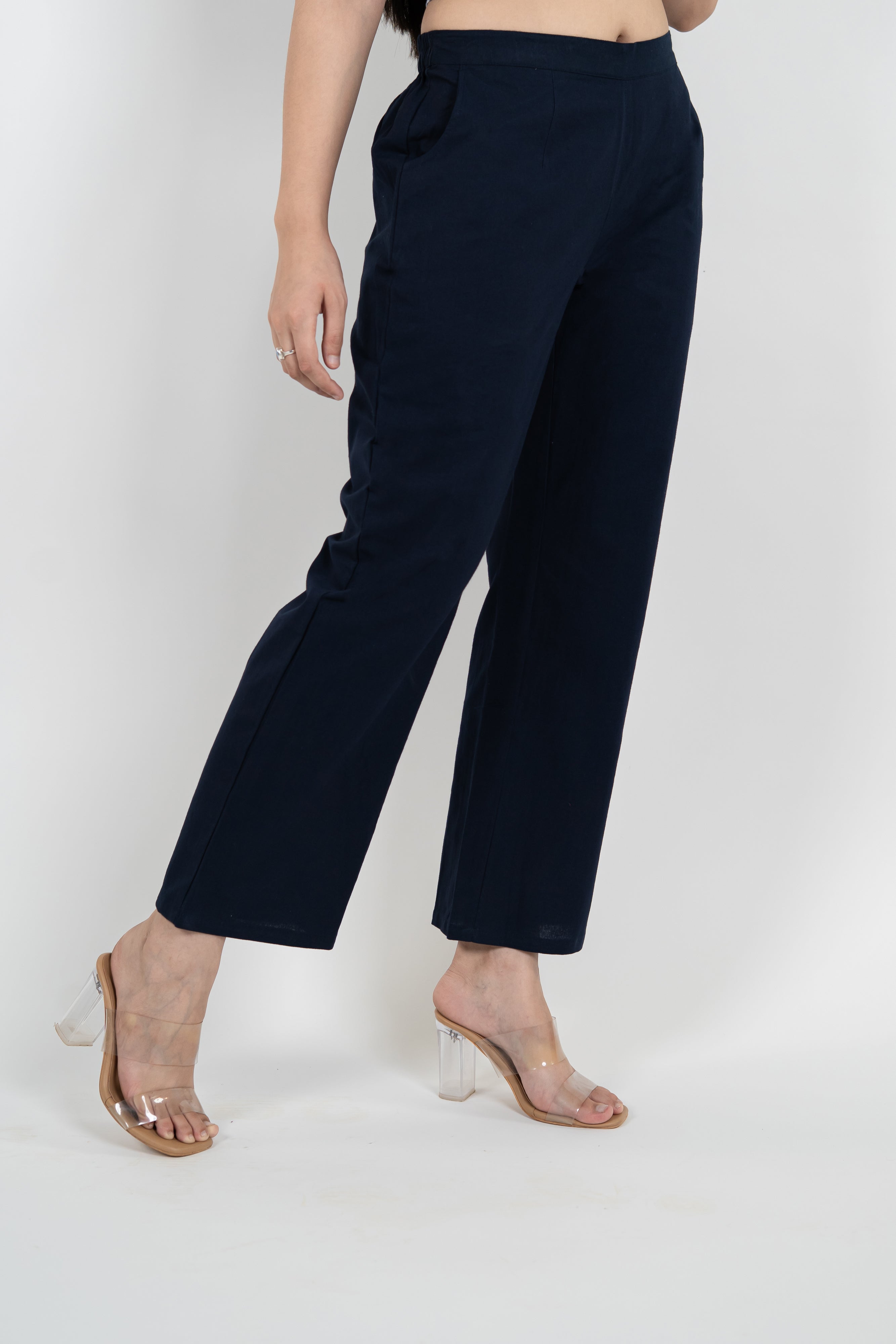 Women Cotton Wide Leg Pants