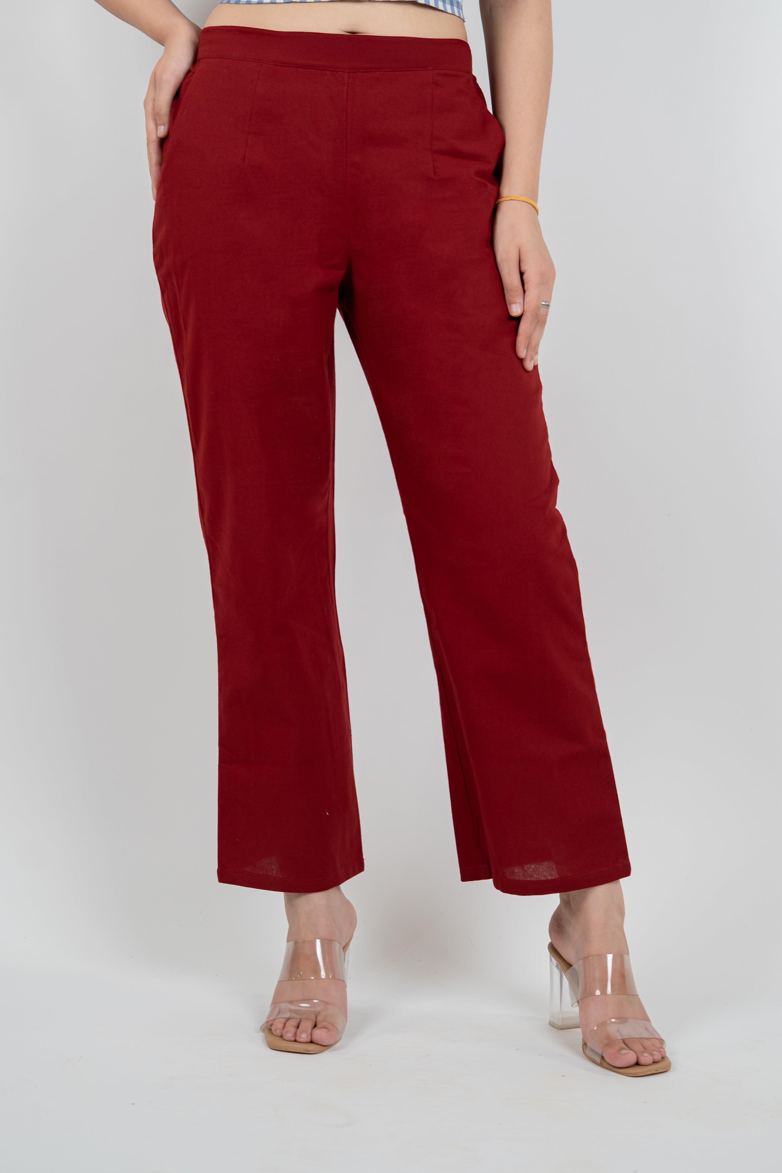 Women Cotton Wide Leg Pants