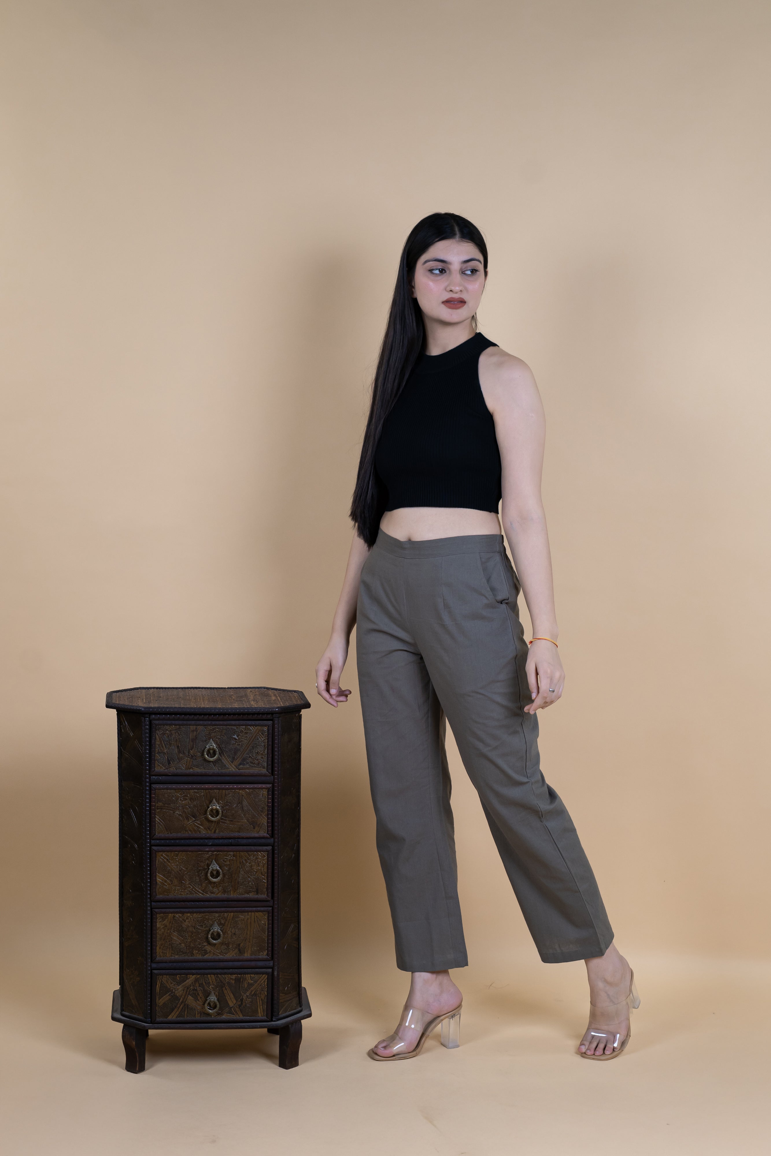 Women Cotton Wide Leg Pants
