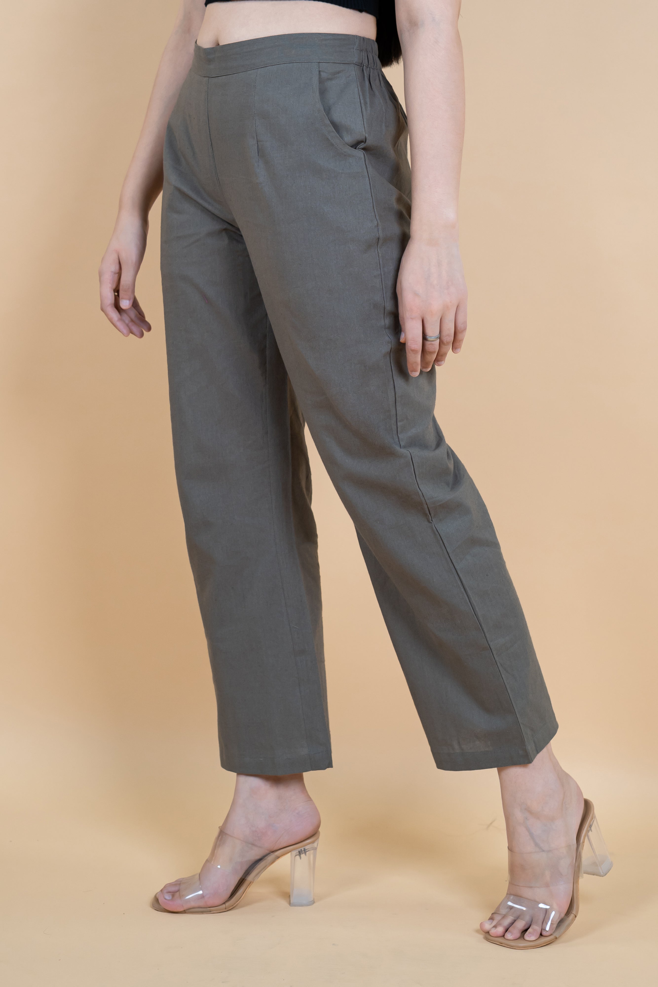 Women Cotton Wide Leg Pants