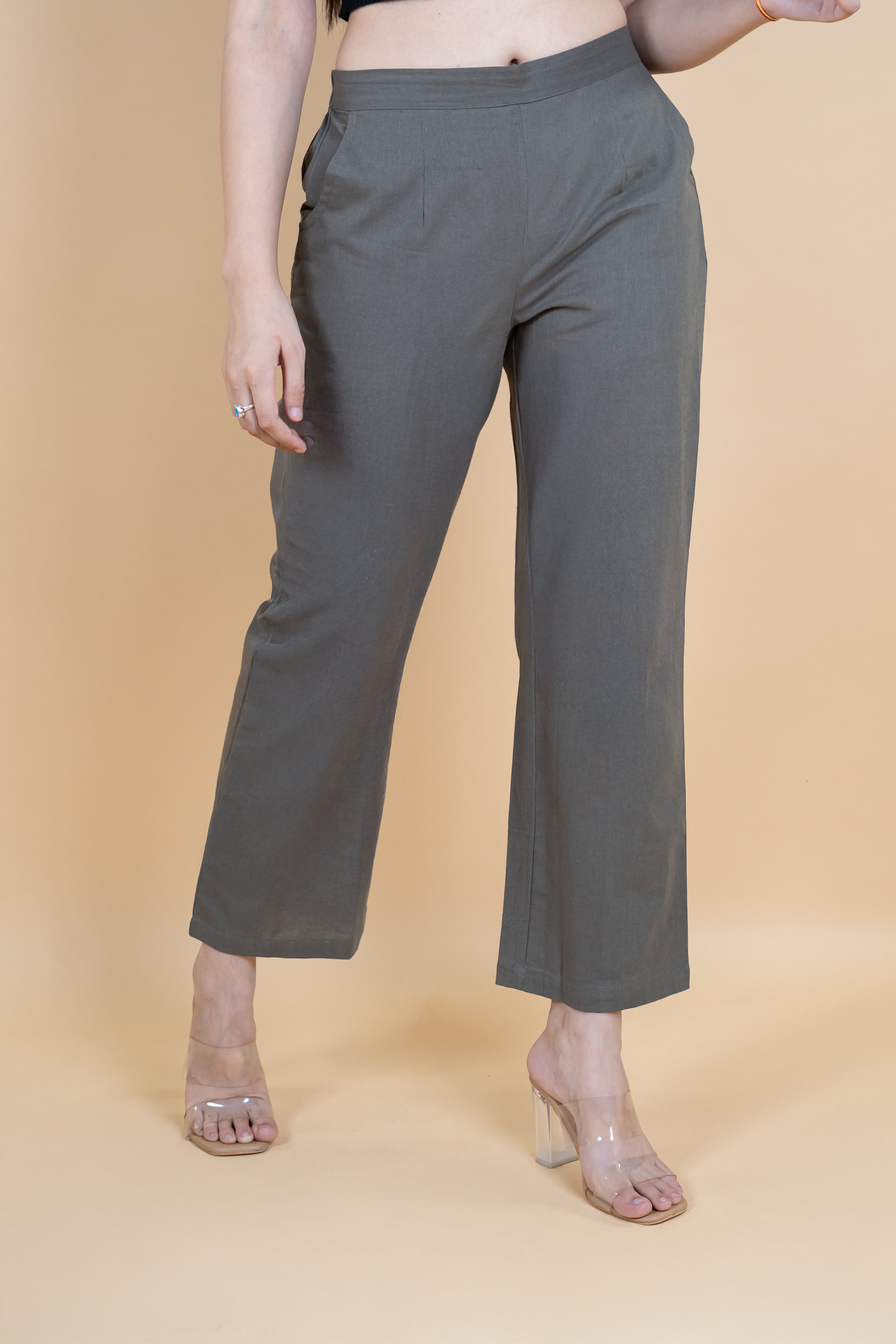 Women Cotton Wide Leg Pants