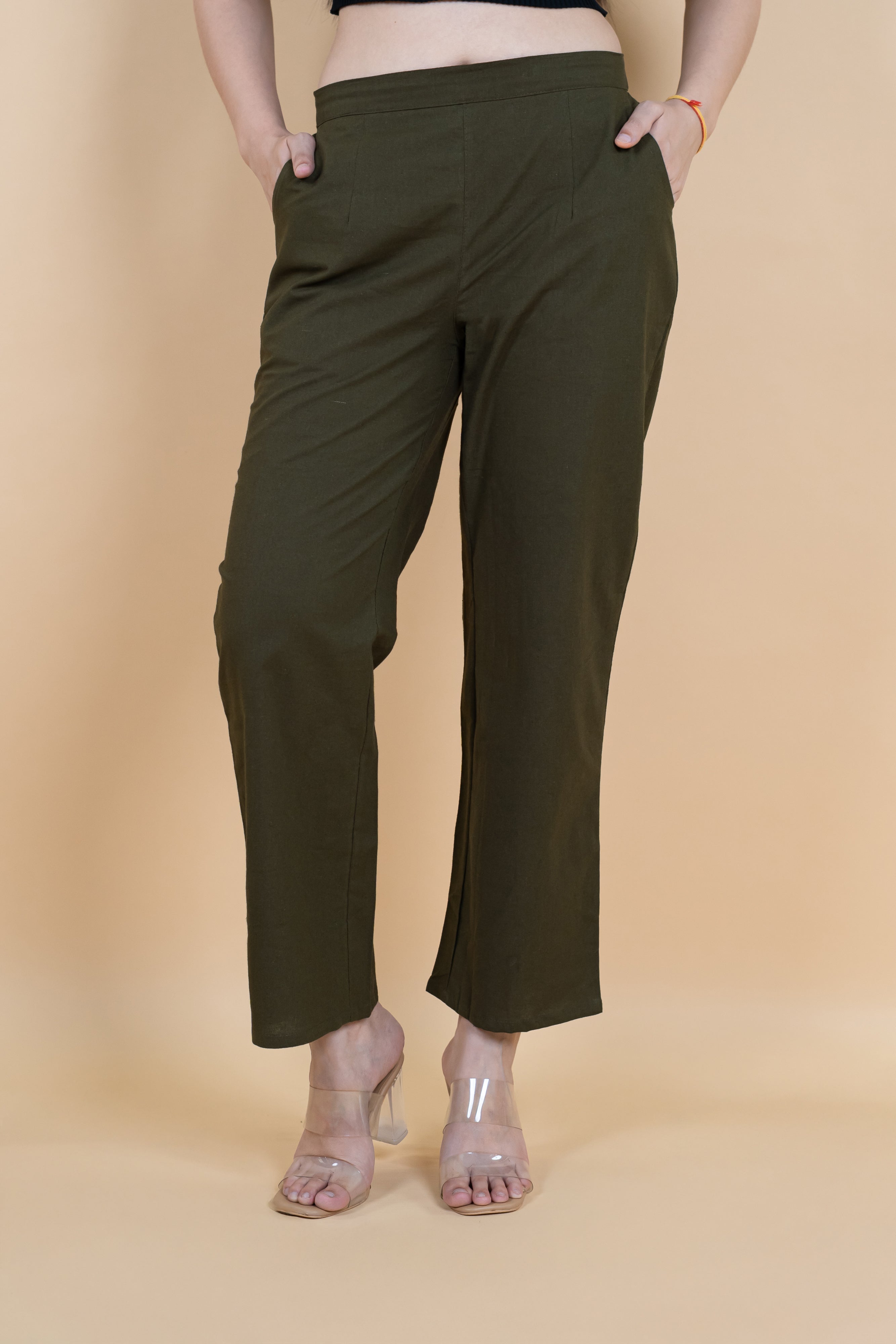 Women Cotton Wide Leg Pants