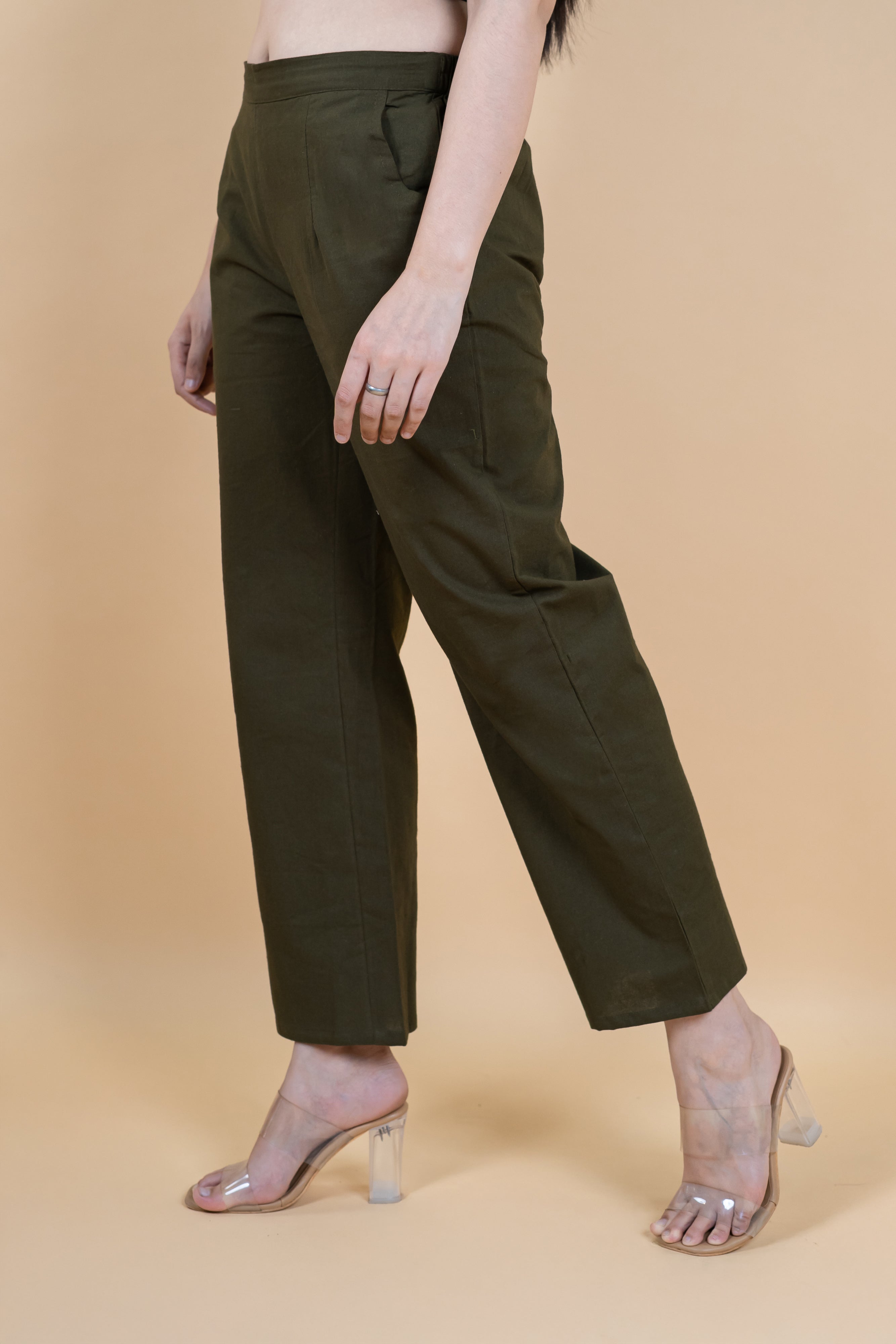 Women Cotton Wide Leg Pants