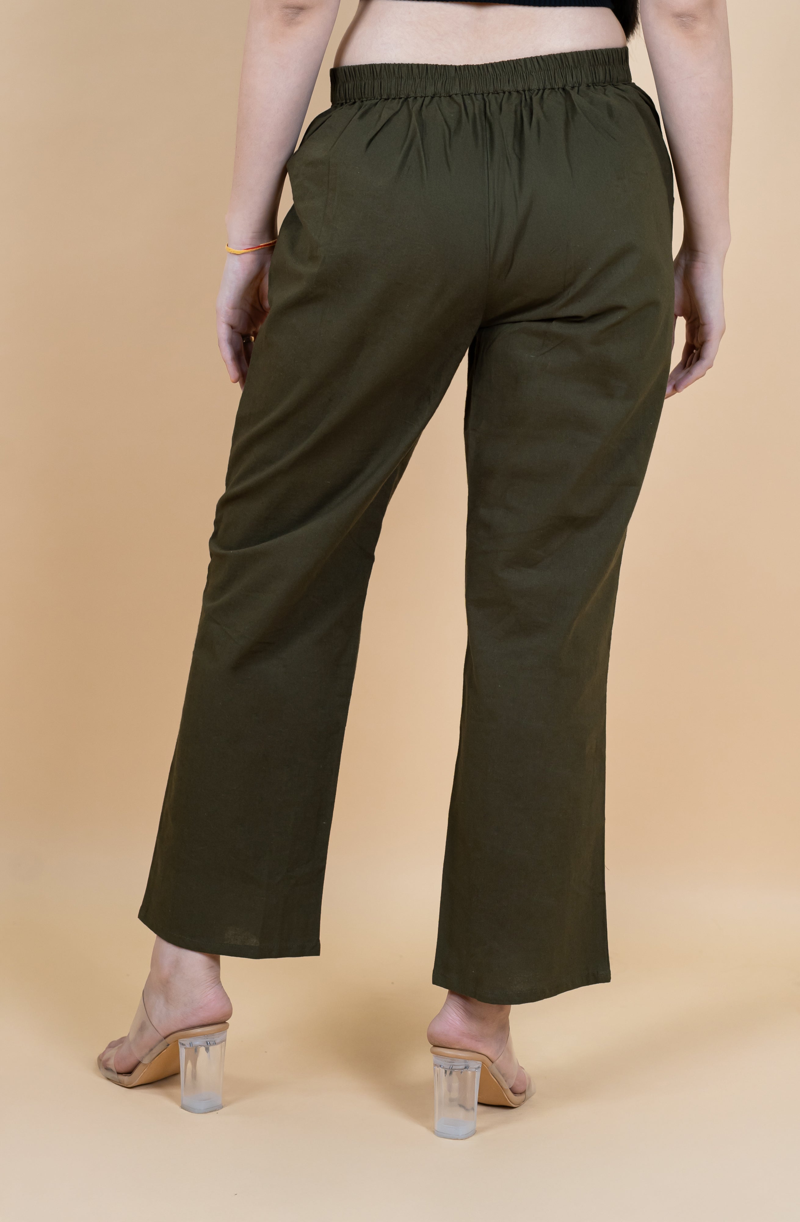 Women Cotton Wide Leg Pants
