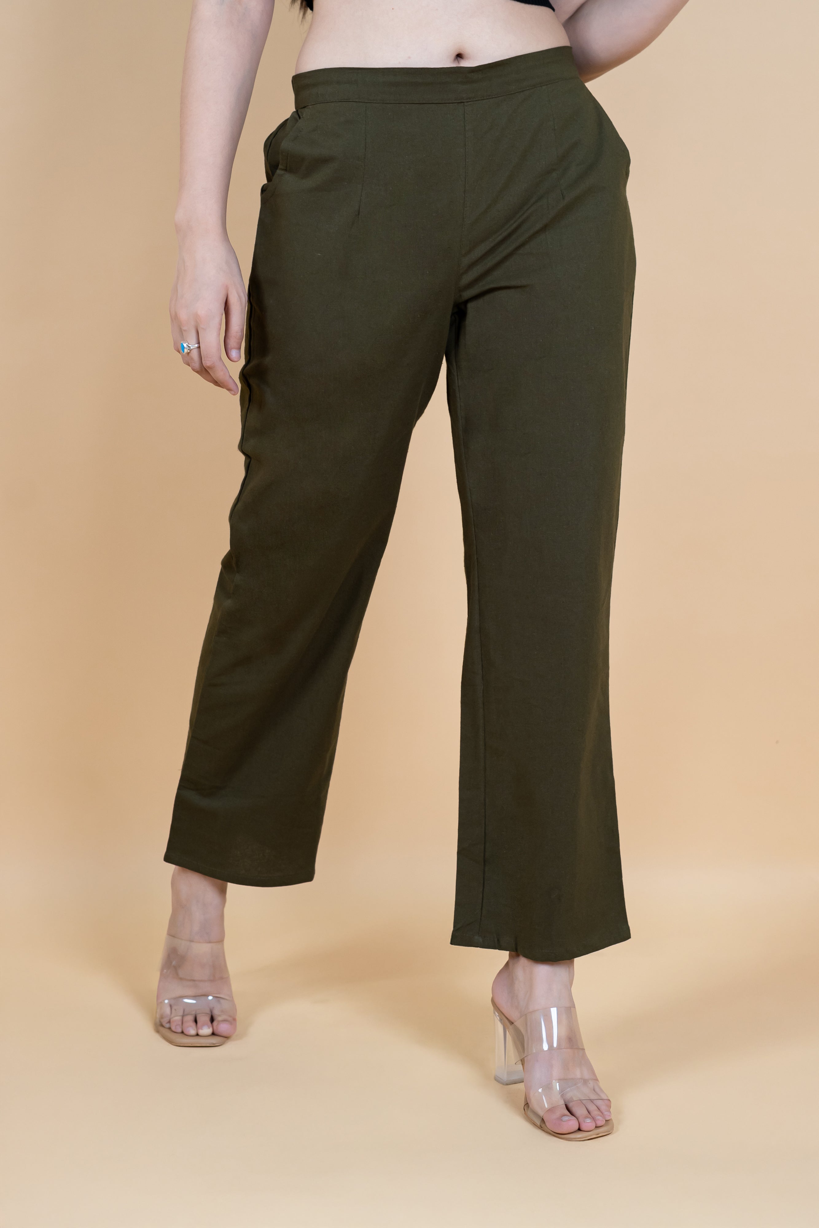 Women Cotton Wide Leg Pants