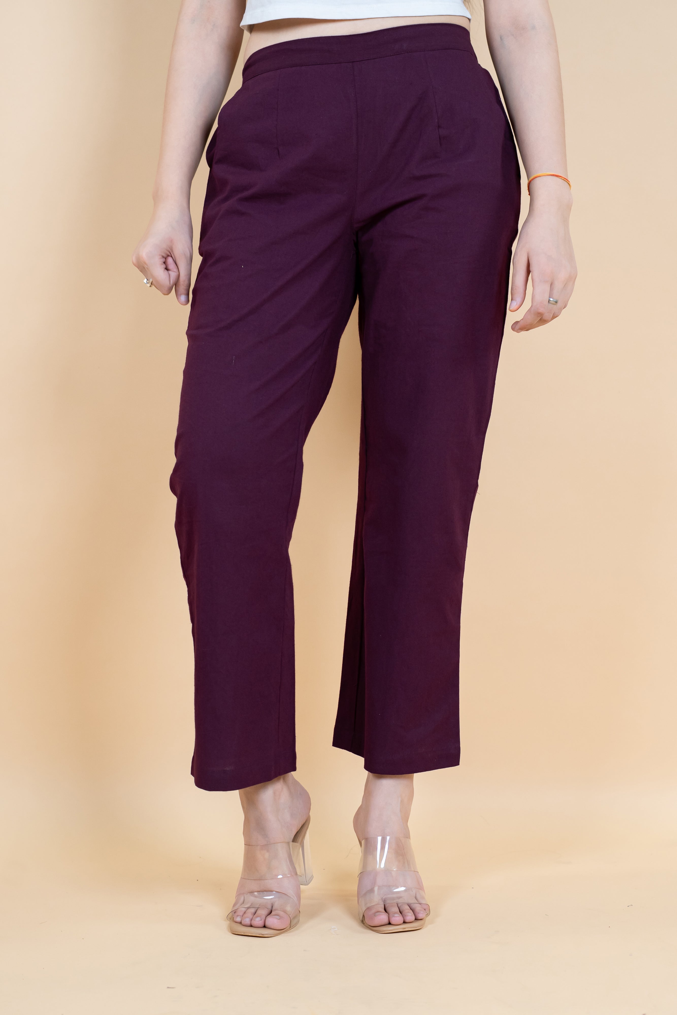 Women Cotton Wide Leg Pants