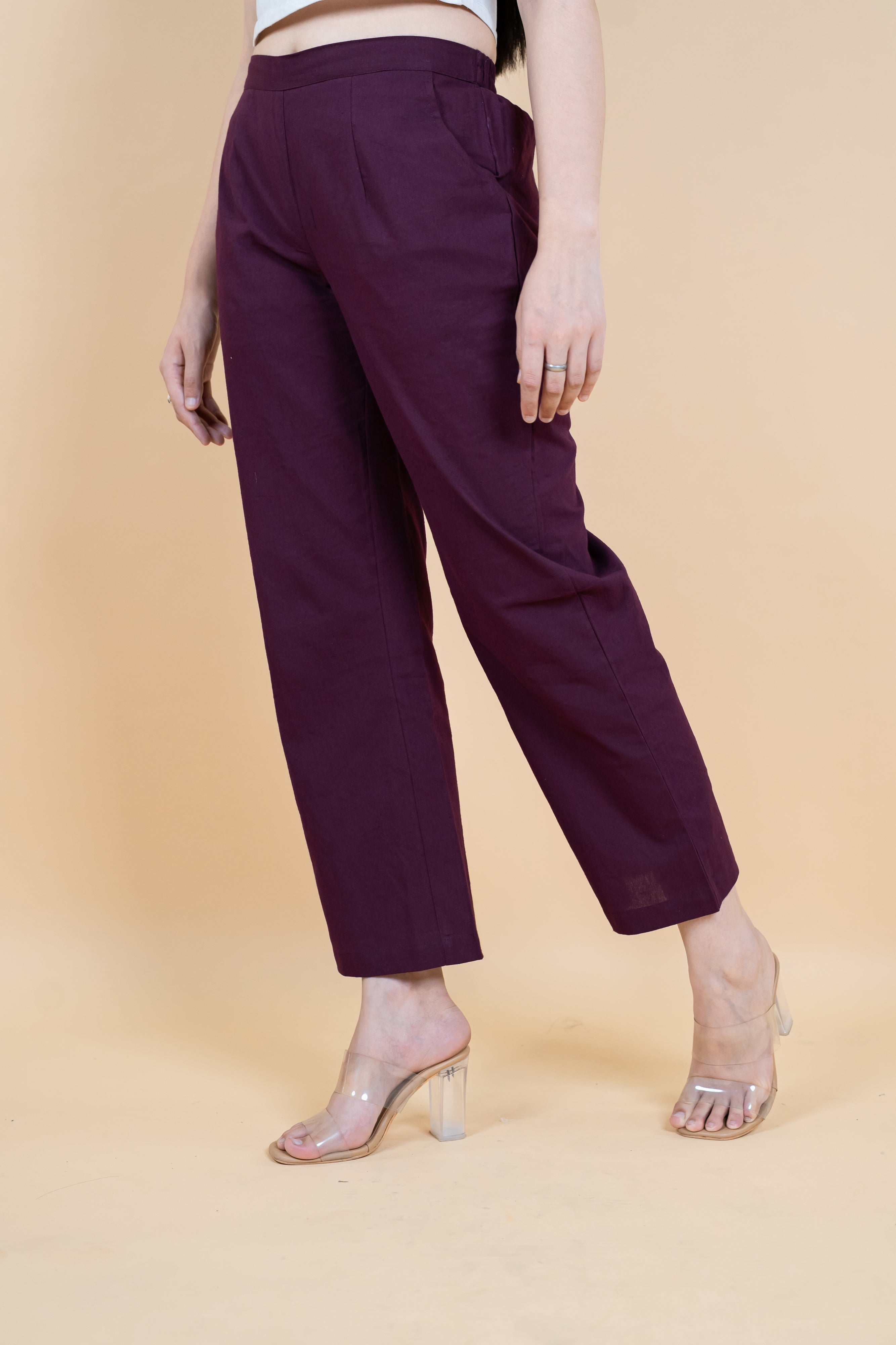 Women Cotton Wide Leg Pants