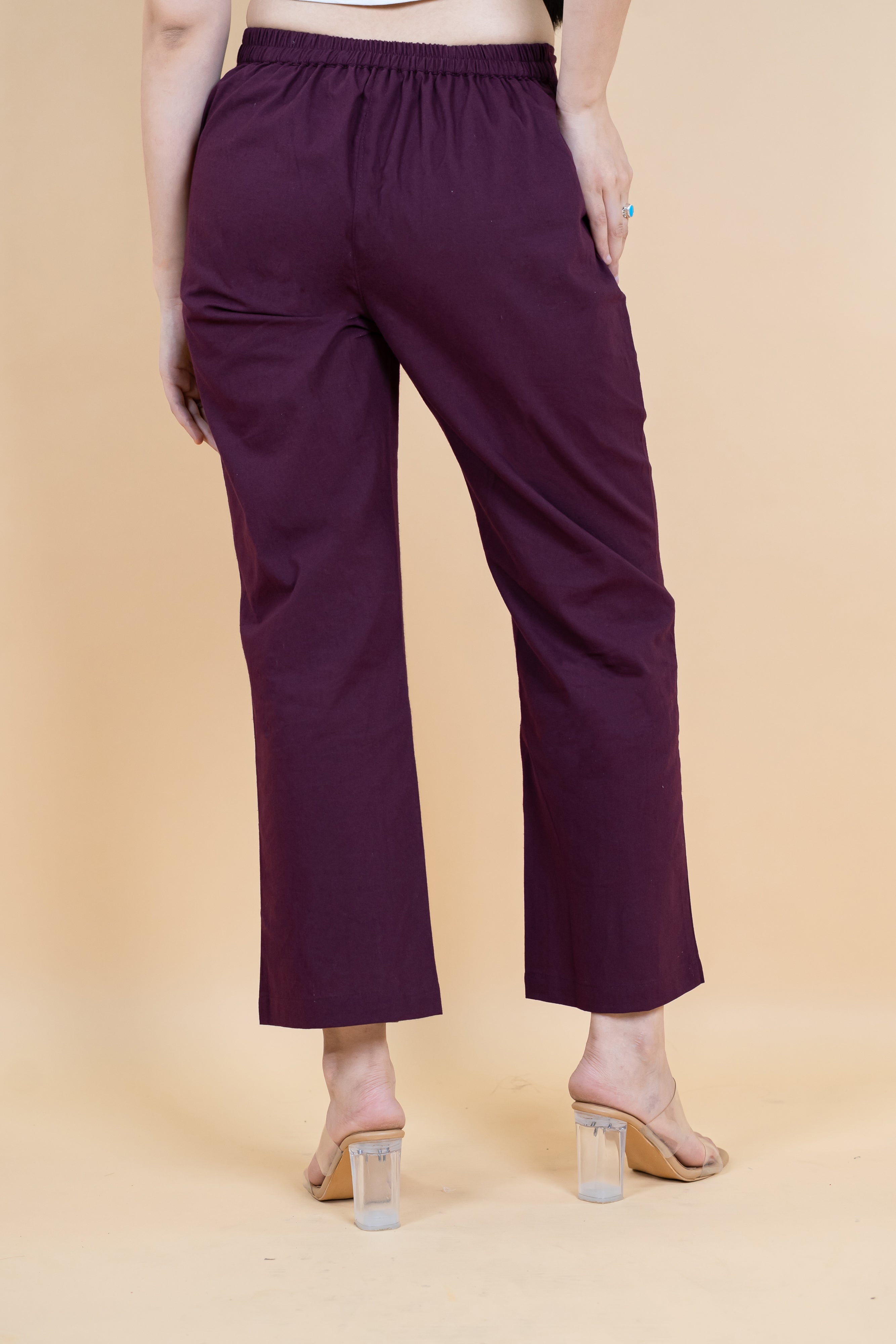 Women Cotton Wide Leg Pants