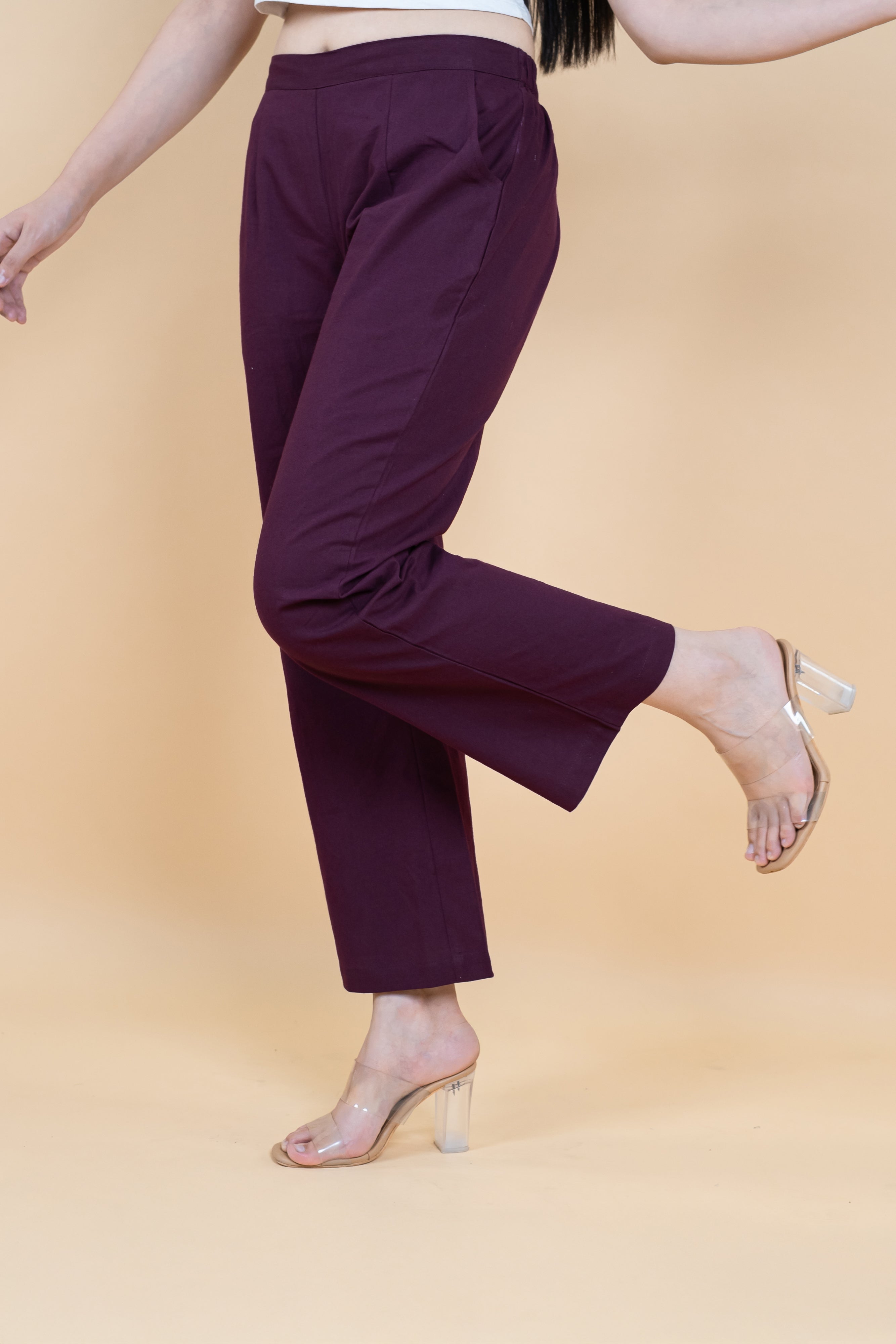 Women Cotton Wide Leg Pants