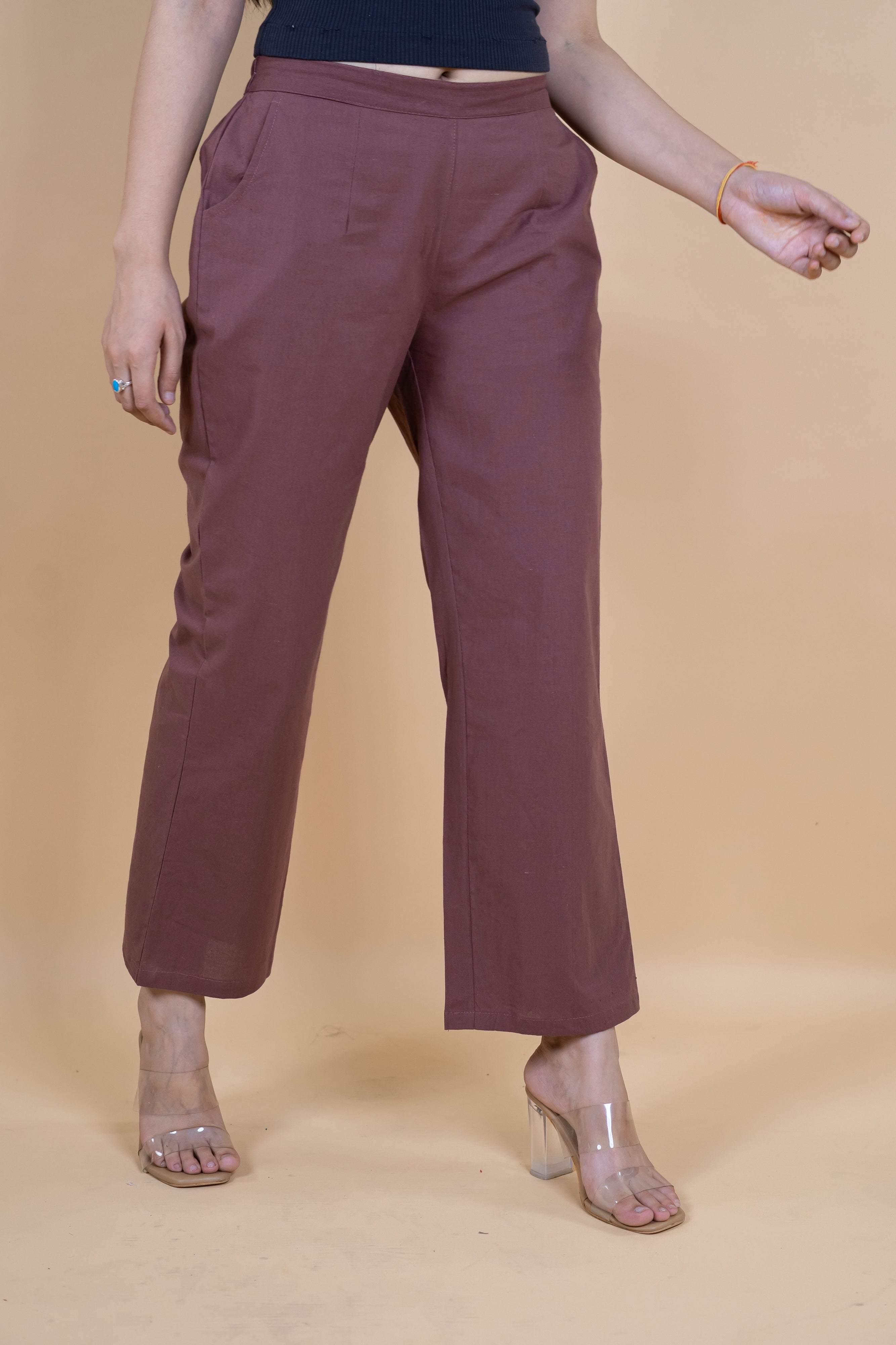 Women Cotton Wide Leg Pants