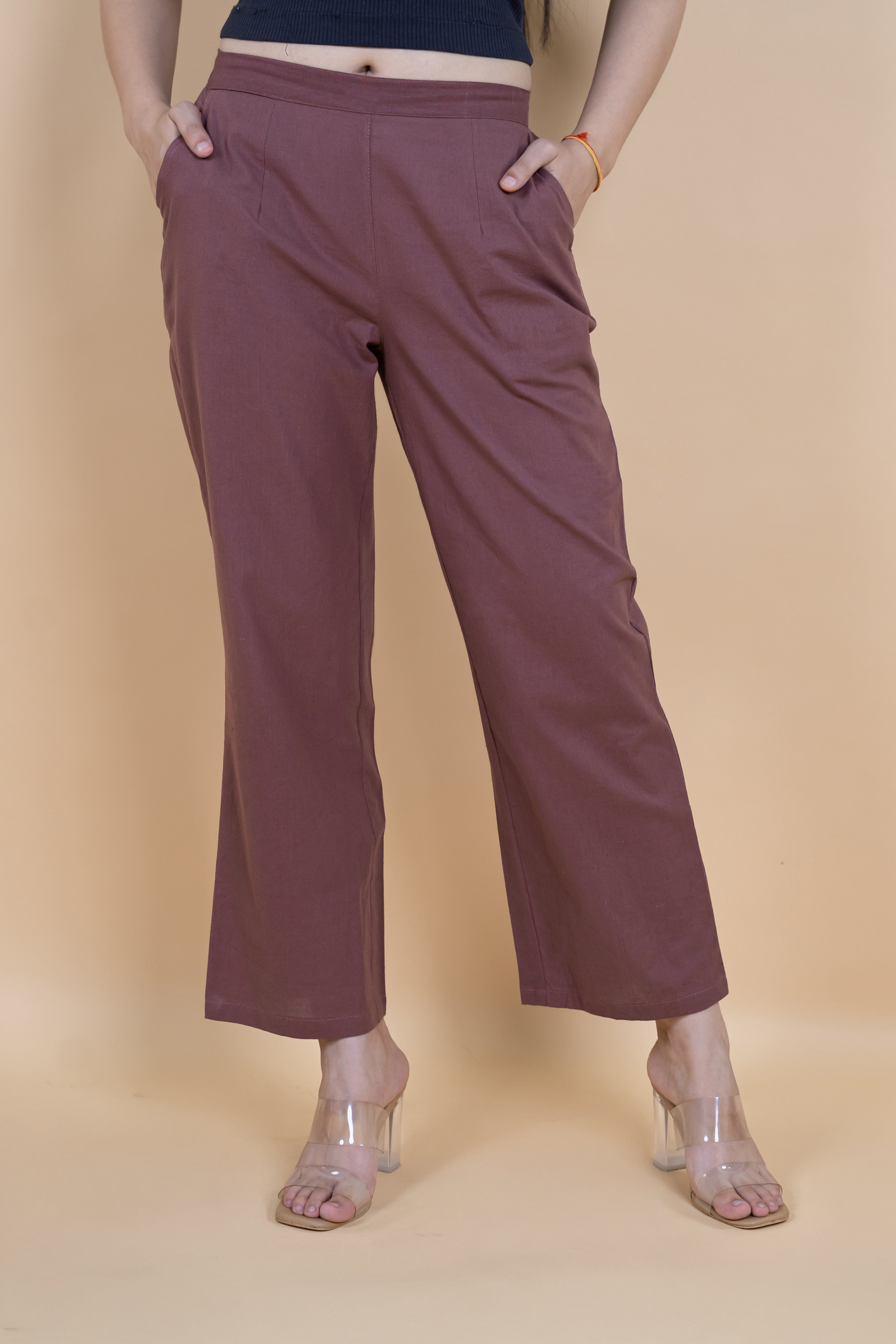 Women Cotton Wide Leg Pants
