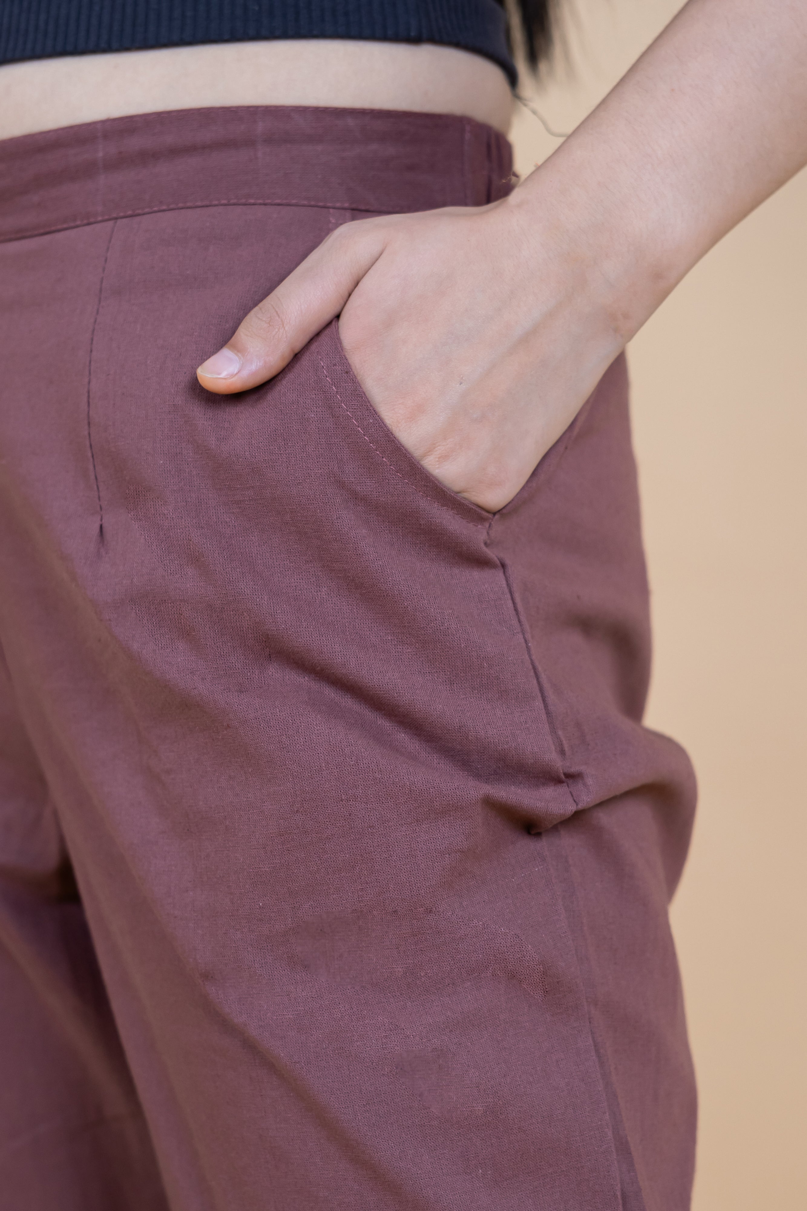 Women Cotton Wide Leg Pants