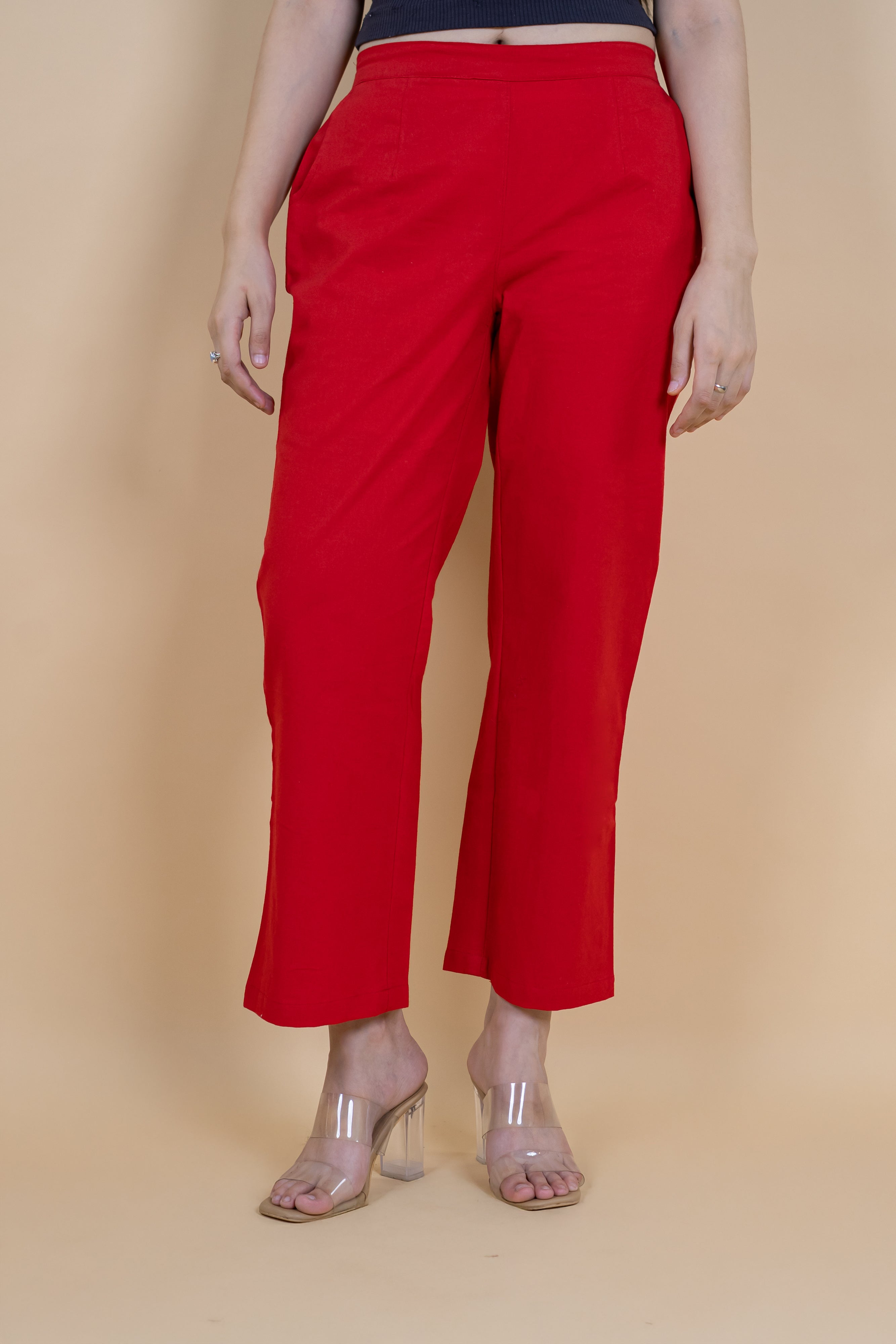 Women Cotton Wide Leg Pants