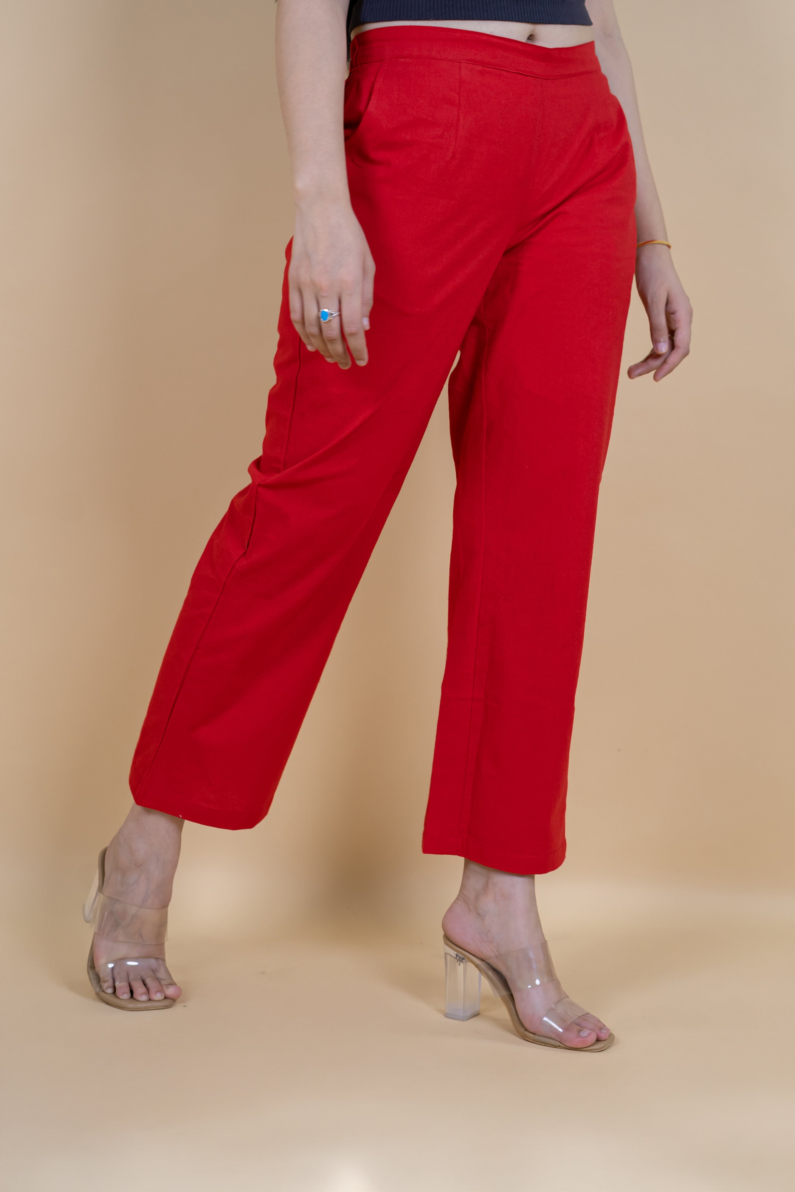 Women Cotton Wide Leg Pants