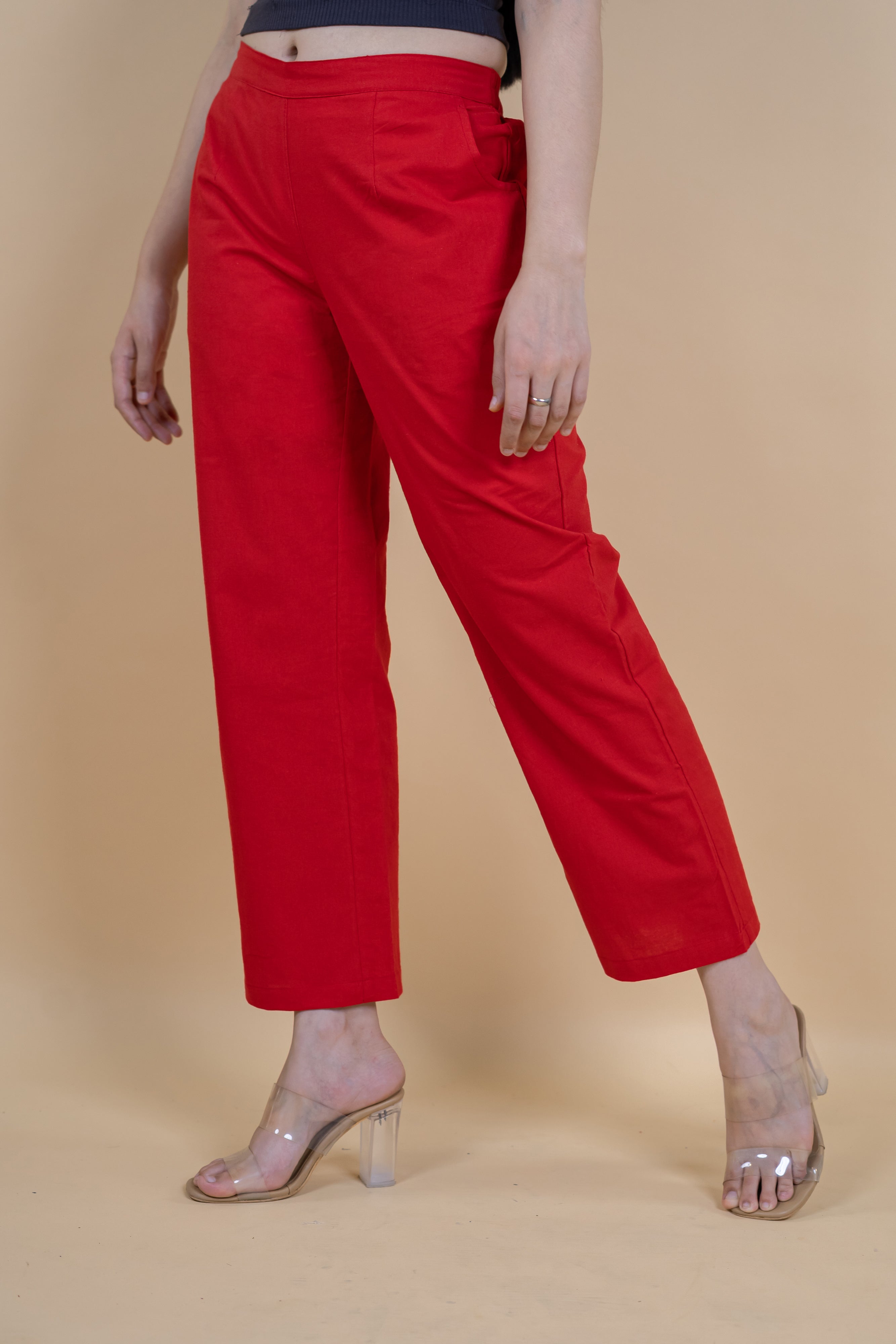 Women Cotton Wide Leg Pants