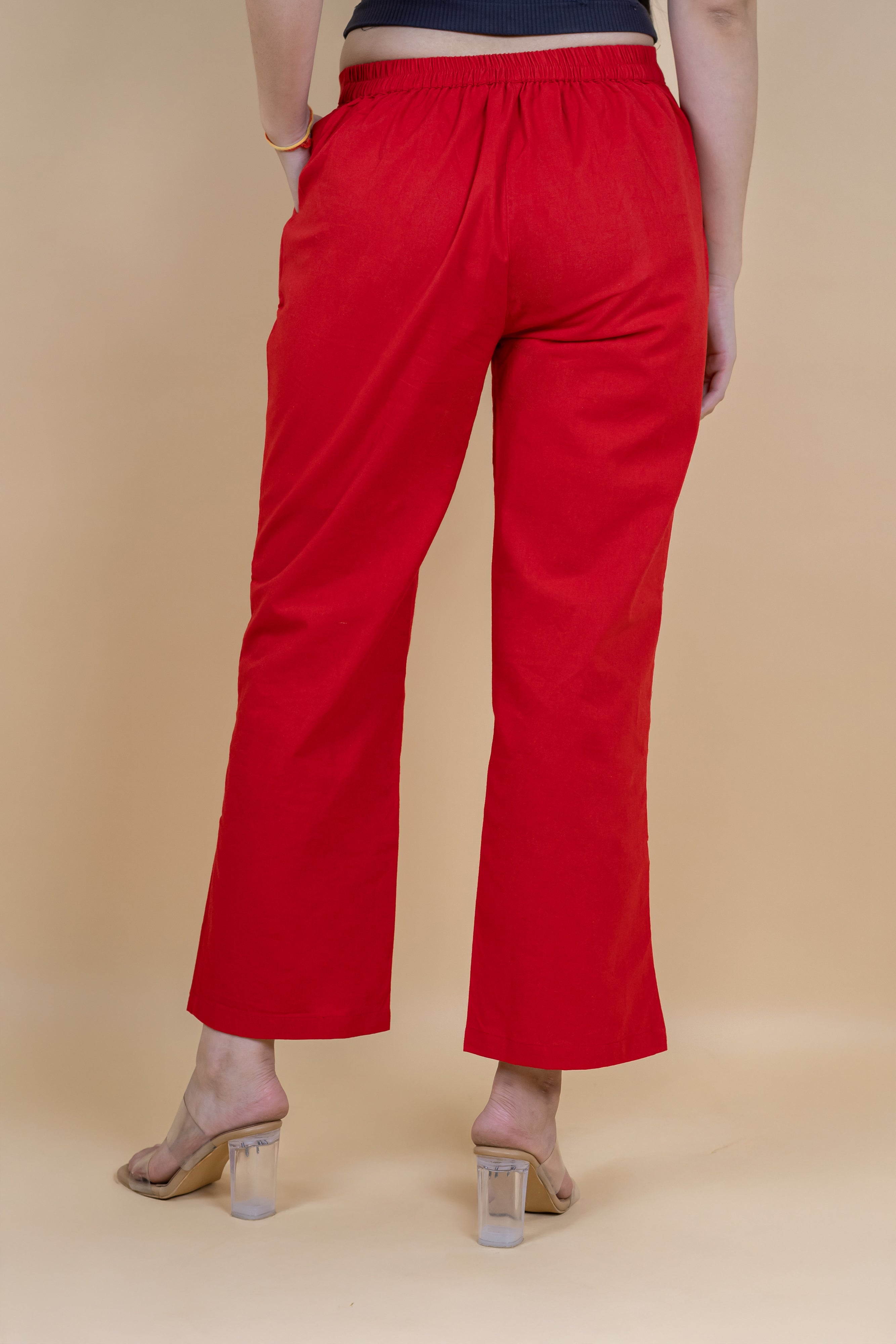 Women Cotton Wide Leg Pants