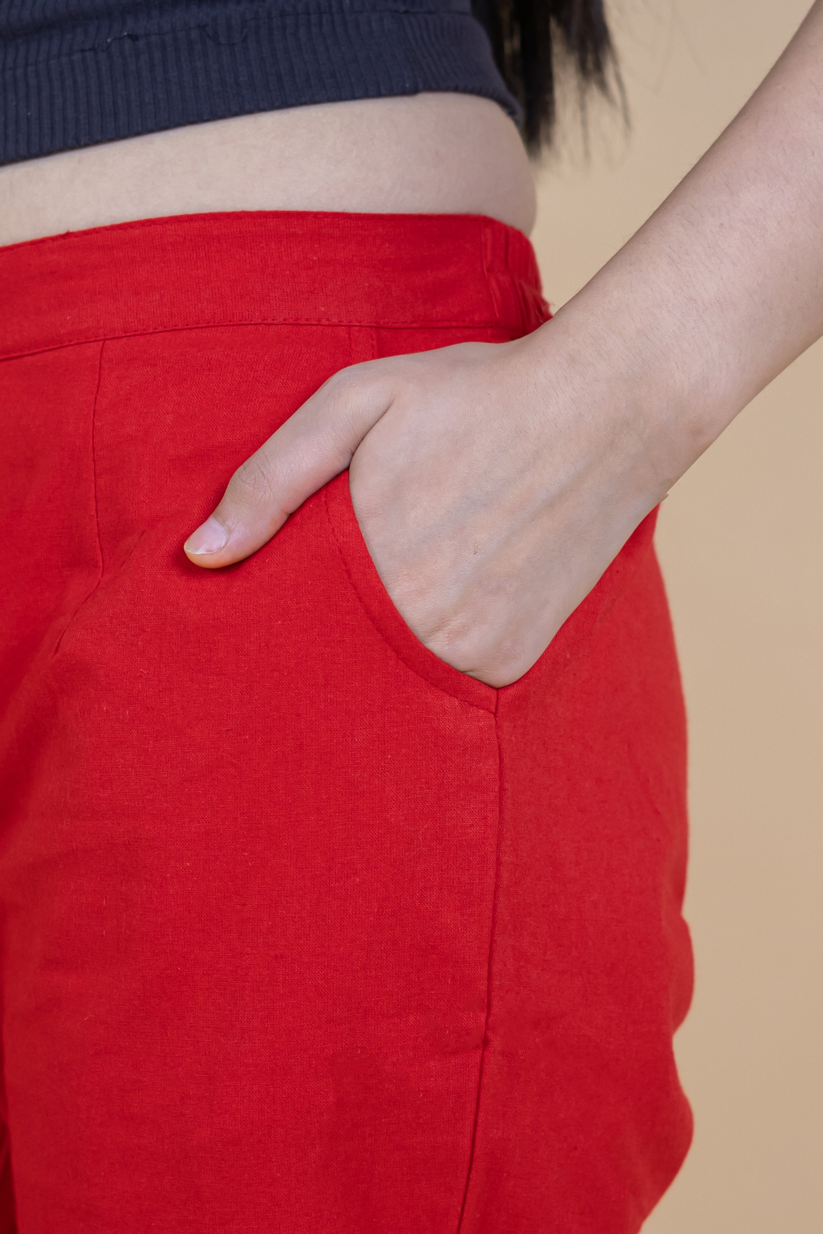 Women Cotton Wide Leg Pants