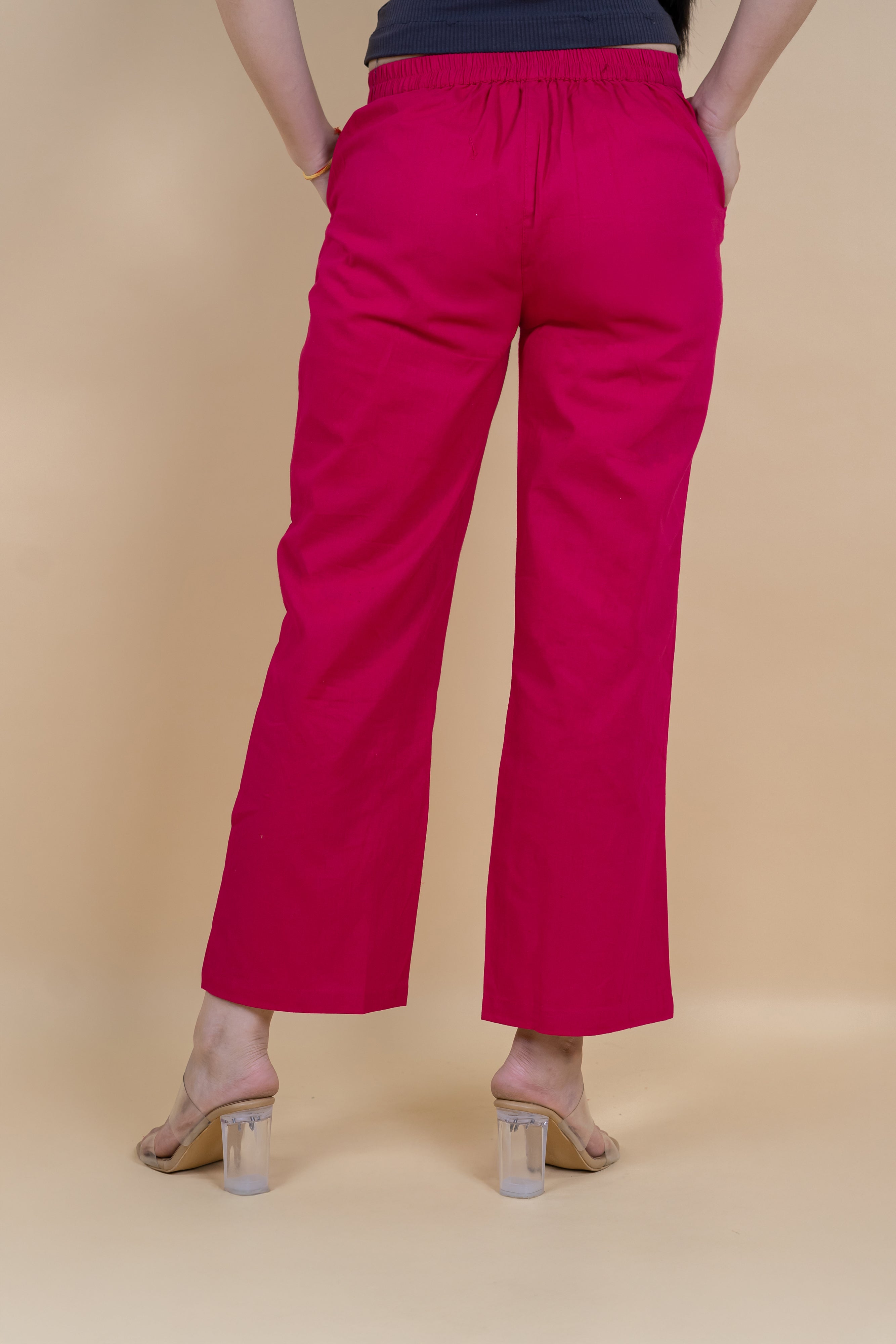 Women Cotton Wide Leg Pants