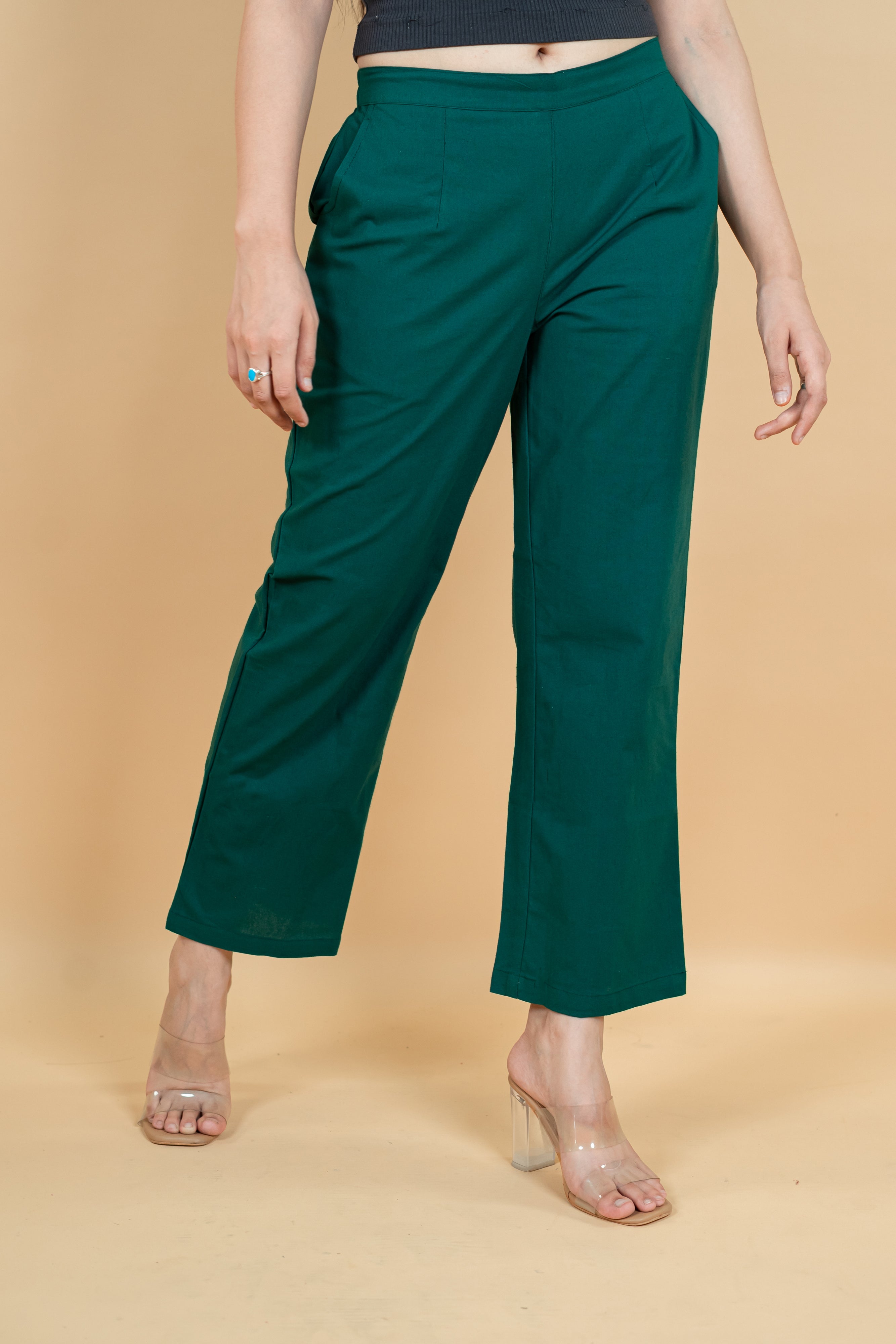 Women Cotton Wide Leg Pants