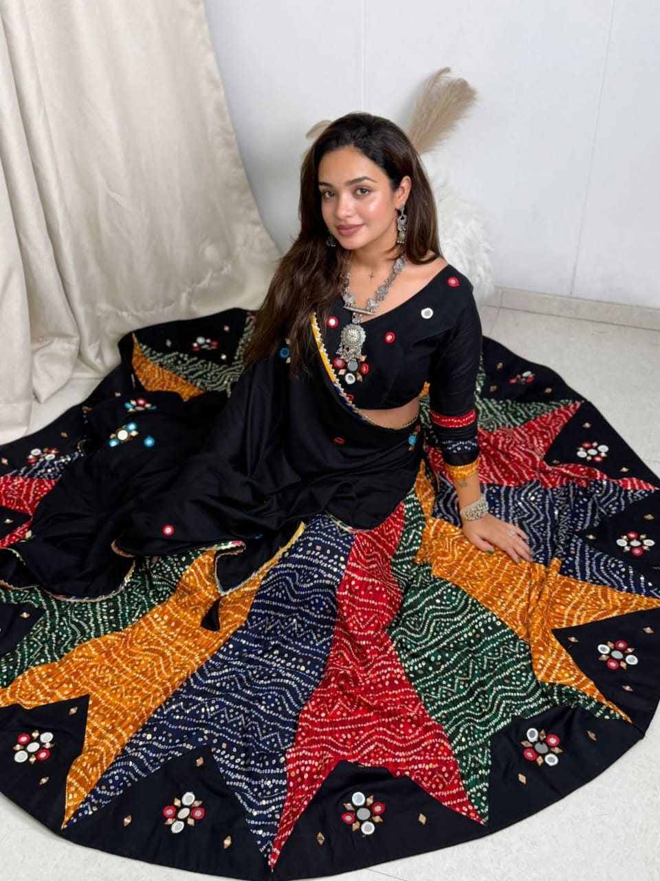 Navratri Collection Design Ras Garba Lehnga - Free Size