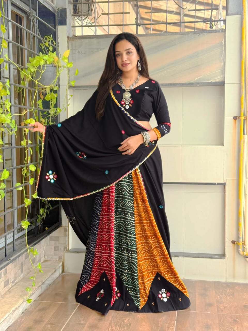 Navratri Collection Design Ras Garba Lehnga - Free Size