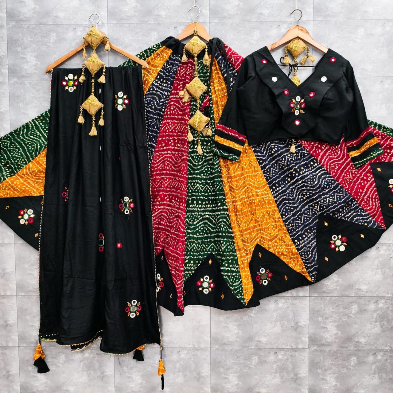 Navratri Collection Design Ras Garba Lehnga - Free Size